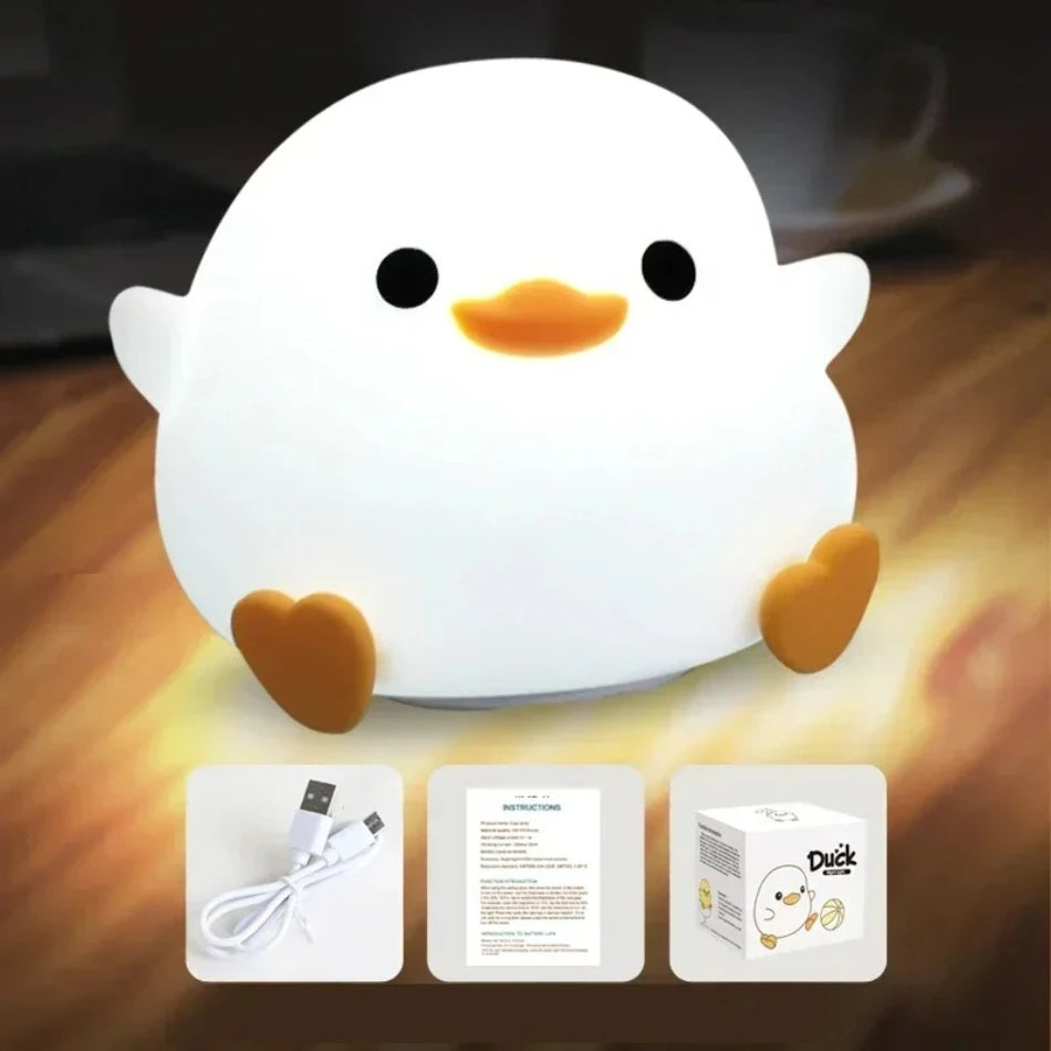Silicone Duck Night Light