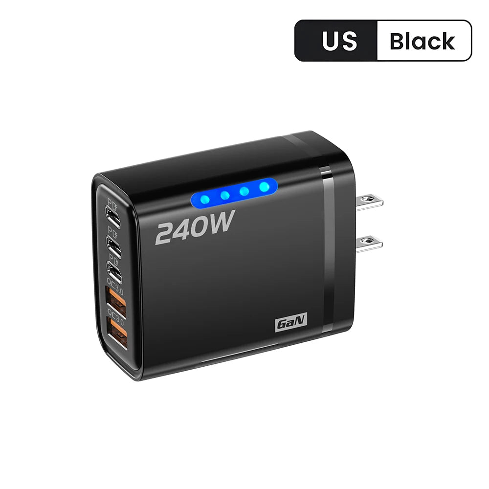 240W Multi-Port GaN Fast Charger