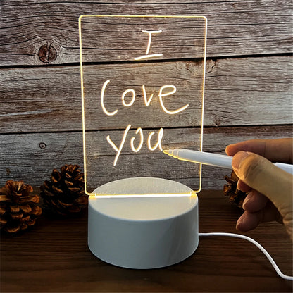 LED Acrylic Memo Night Light