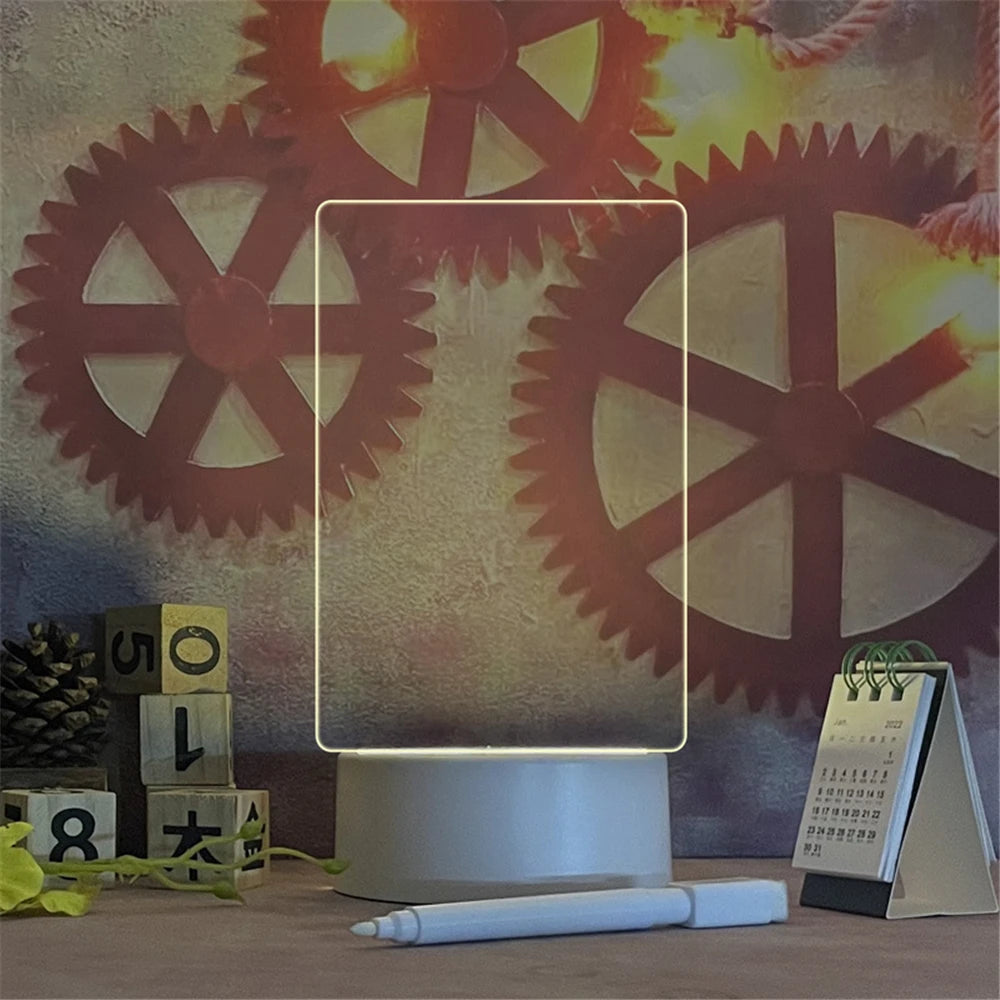 LED Acrylic Memo Night Light