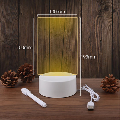 LED Acrylic Memo Night Light