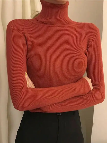 SoftFlex Turtleneck Knit Top