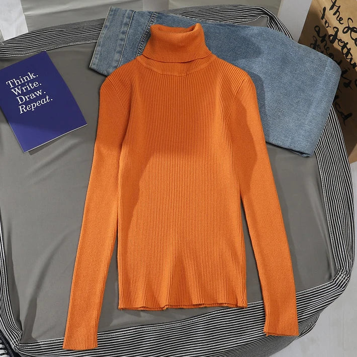 SoftFlex Turtleneck Knit Top