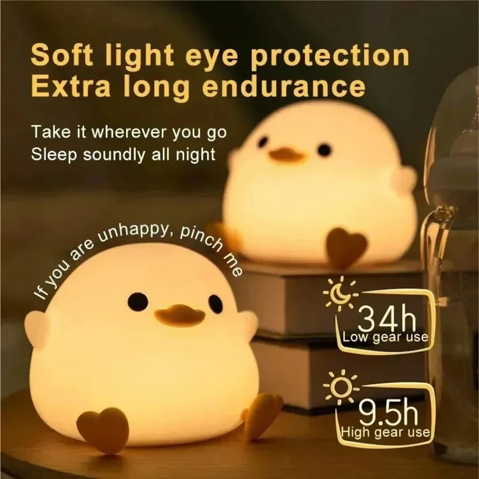 Silicone Duck Night Light
