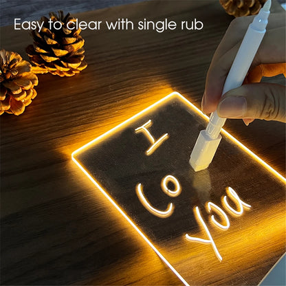 LED Acrylic Memo Night Light