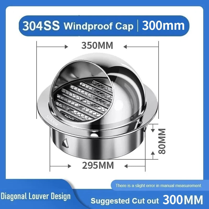 Stainless Steel Rainproof Vent Cap