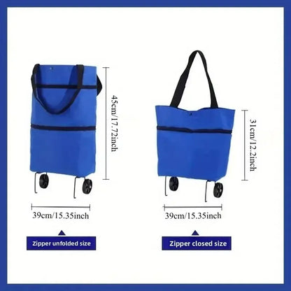 Foldable Wheeled Shopping Cart