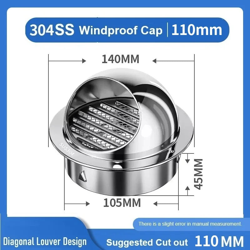 Stainless Steel Rainproof Vent Cap