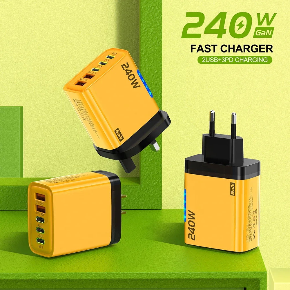 240W Multi-Port GaN Fast Charger