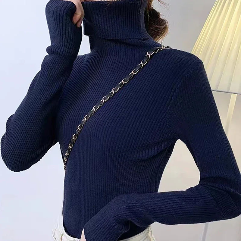 SoftFlex Turtleneck Knit Top