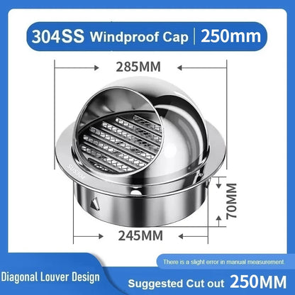 Stainless Steel Rainproof Vent Cap